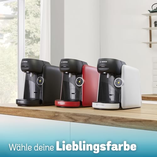 Tassimo Finesse TAS1104 – Kapselmaschine, IntensityBoost, über 70 Getränke, 1400W, Weiss/Schwarz