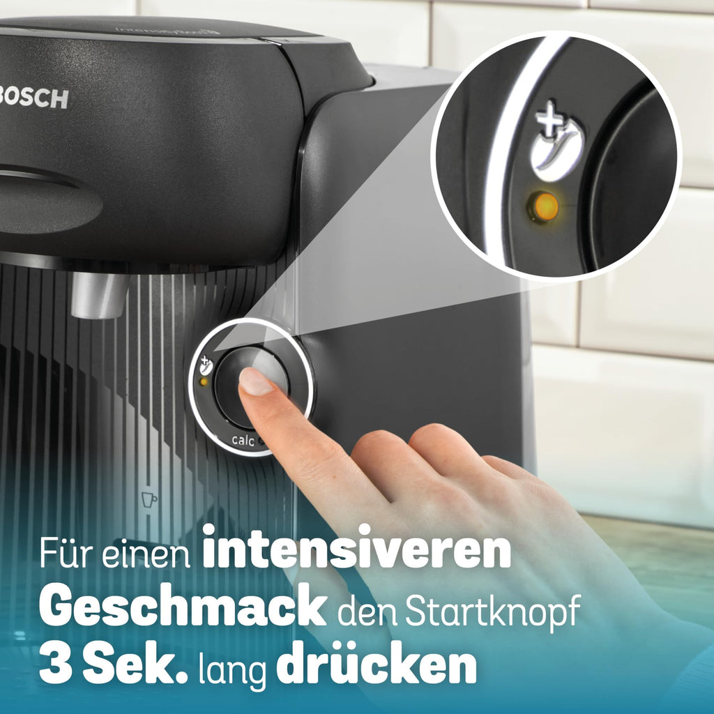 Tassimo Finesse TAS162E – Kapselmaschine mit IntensityBoost, über 70 Getränke, 1400W, Schwarz
