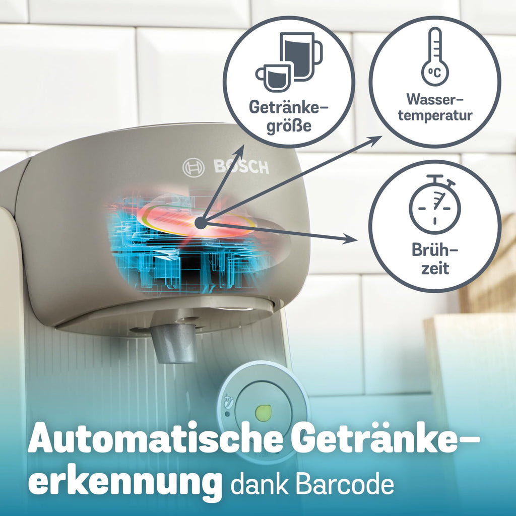 Tassimo Finesse TAS167P – Kapselmaschine mit IntensityBoost, über 70 Getränke, 1400W, Creme