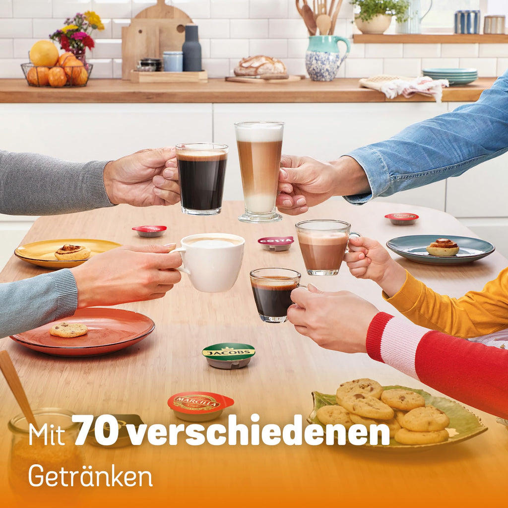 Tassimo Style TAS1104 – Kapselmaschine, über 70 Getränke, INTELLIBREW™, 1400W, Weiss